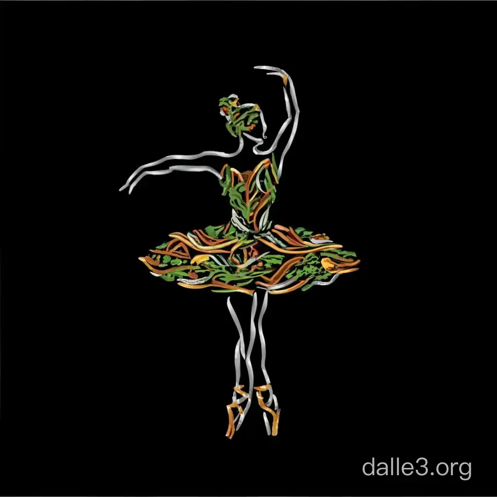 балерина из еды логотип ресторана