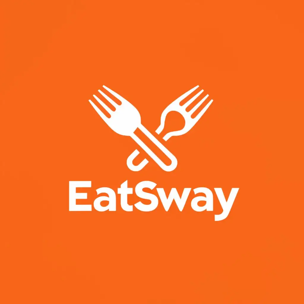 a logo design,with the text "Eatsway", main symbol:Food related,Moderate,be used in Restaurant industry,clear background