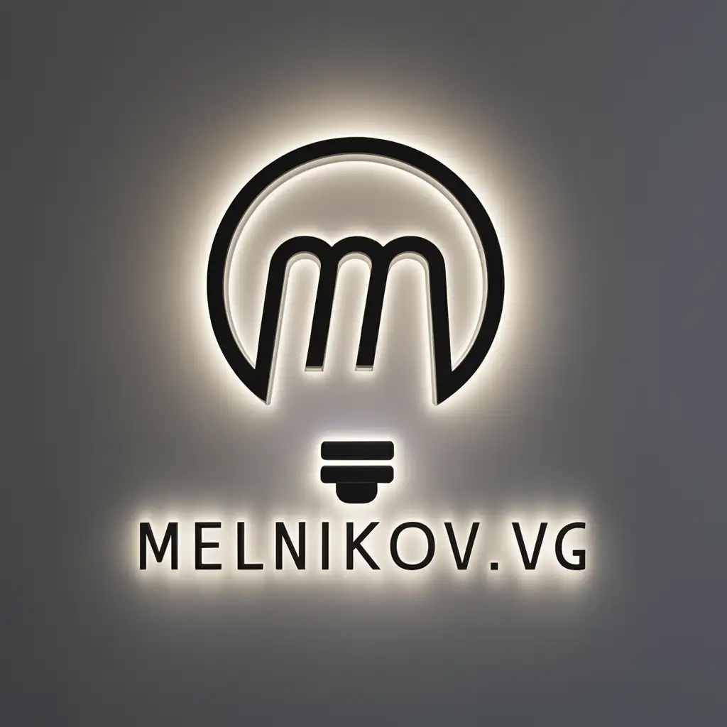 Analog of the logo "Melnikov.VG", clean white background, abstract M light bulb, luminescent design technology, https://pay.cloudtips.ru/p/cb63eb8f

^^^^^^^^^^^^^^^^^^^^^