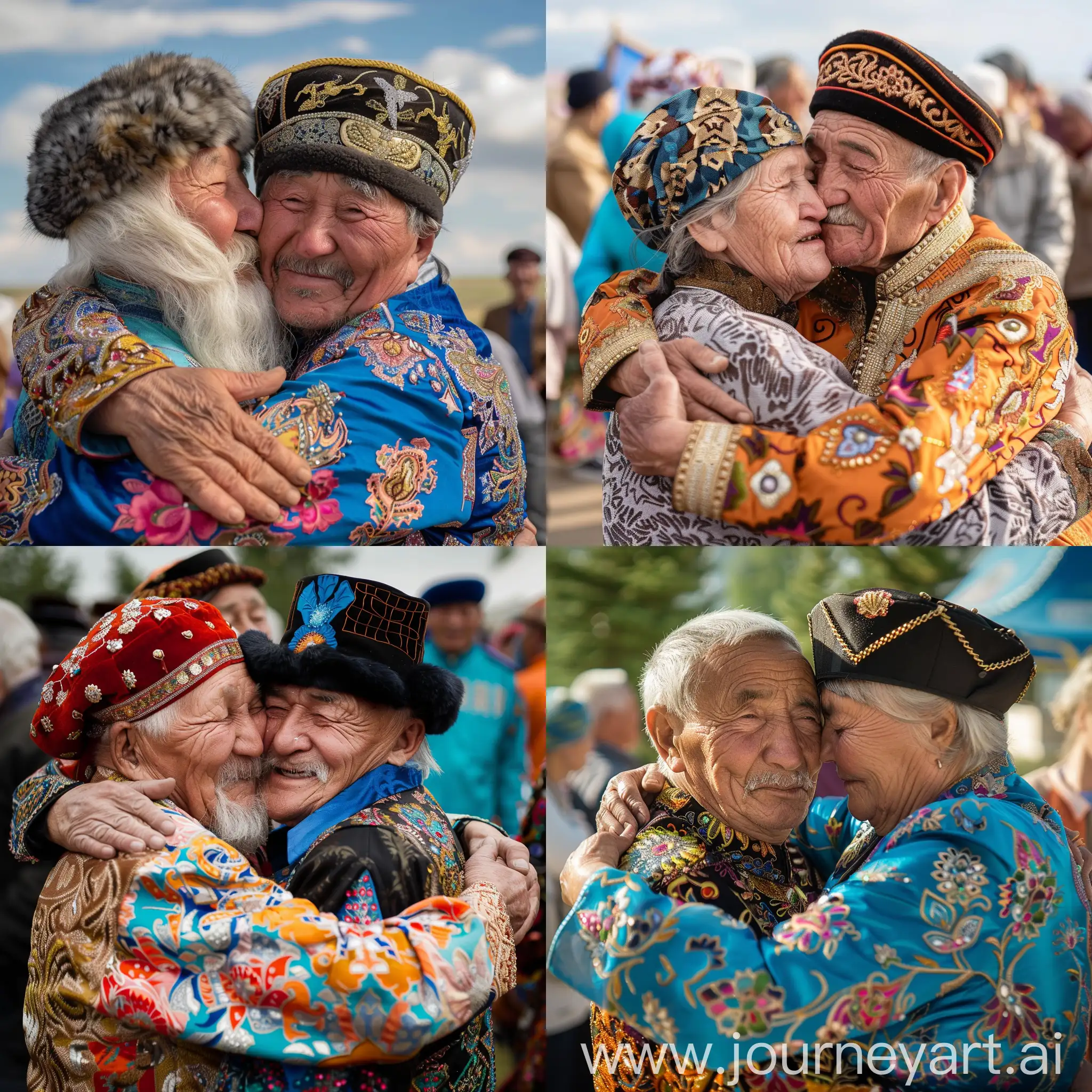 Kazakh-Elders-Celebrating-Krsu-Holiday-Tradition