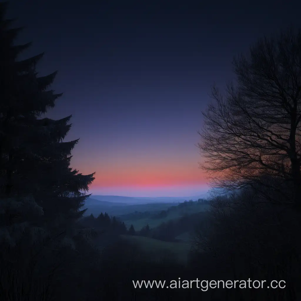 Enchanted-Twilight-Dawn-Landscape-with-Silhouetted-Trees