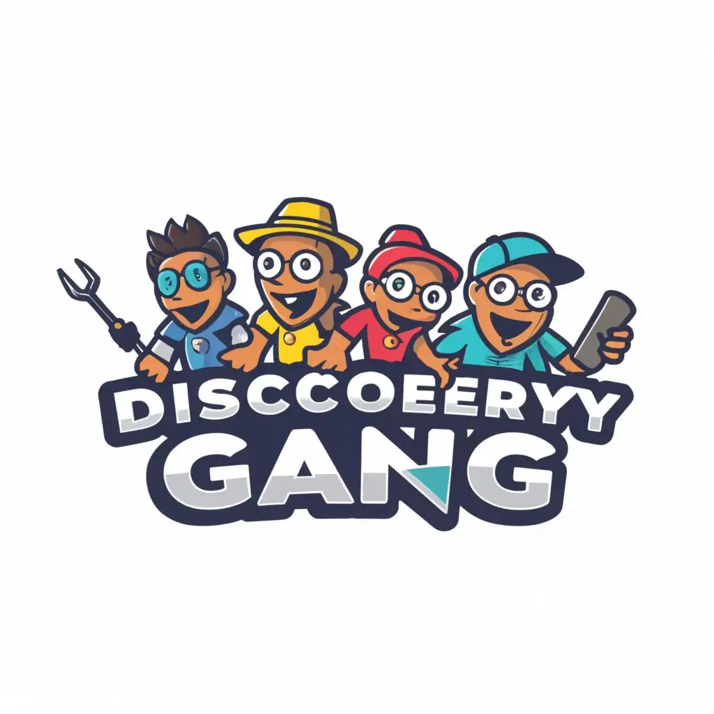 a logo design,with the text "Discovery Gang", main symbol:Discovery,Moderate,be used in Travel industry,clear background