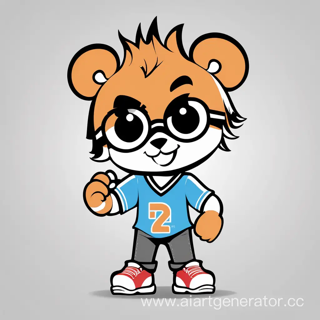 Trendy-Teen-Mascot-Fashionable-Icon-for-Youthful-Clothing-Line