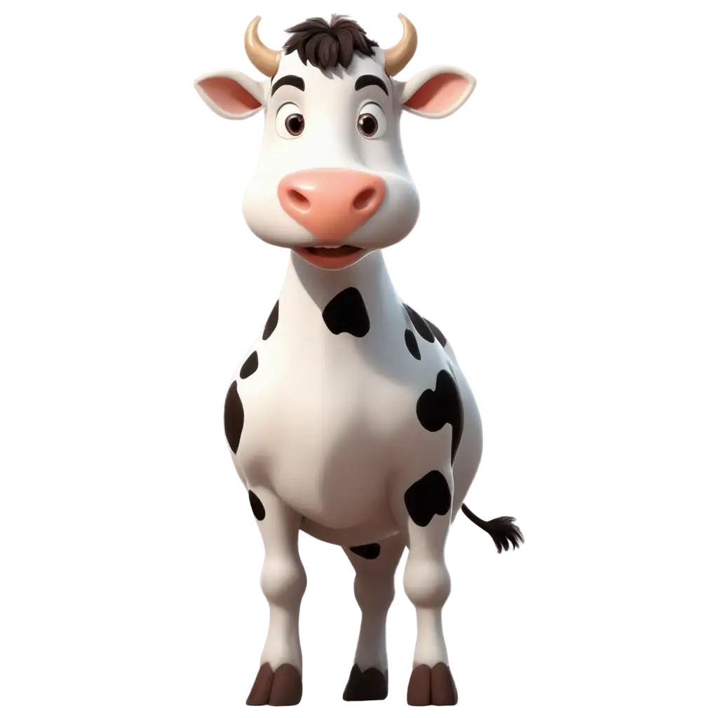 Vibrant-Cartoon-Cow-PNG-Captivating-Illustration-for-Childrens-Books-Educational-Materials-and-More