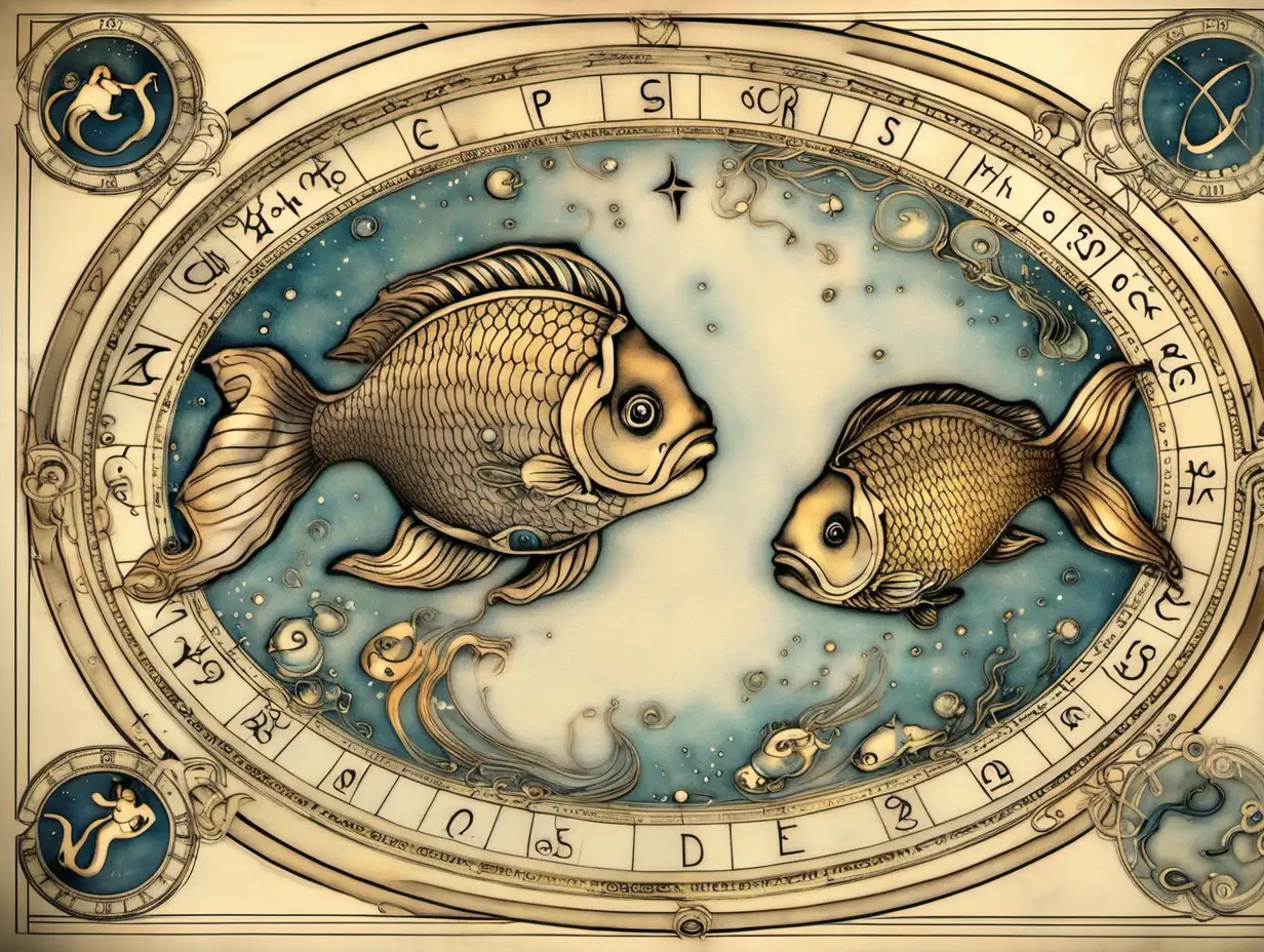 Enchanting Pisces Zodiac Art Mystical Depiction of the Piscean Essence