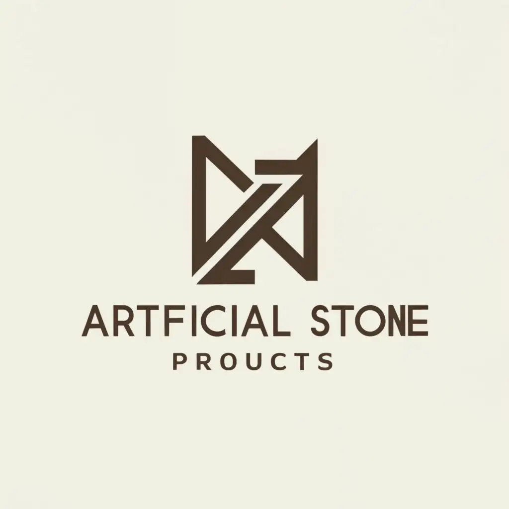 a logo design,with the text "Artificial stone products", main symbol:Countertops,Minimalistic,clear background