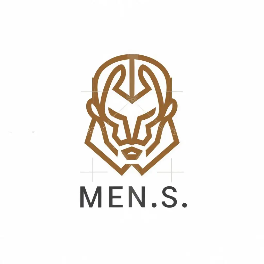 a logo design,with the text "MEN. S", main symbol:Man,complex,clear background