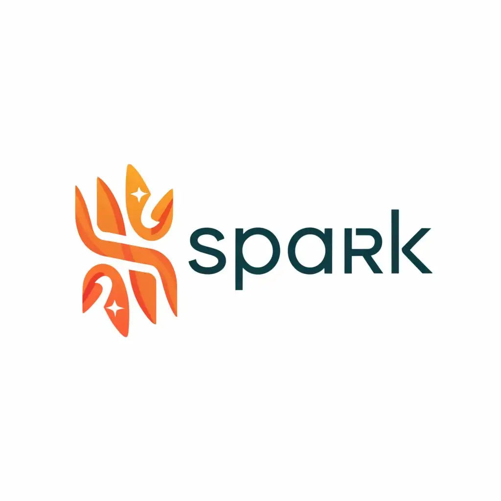 a logo design,with the text "Spark", main symbol:Spark,Moderate,be used in Internet industry,clear background