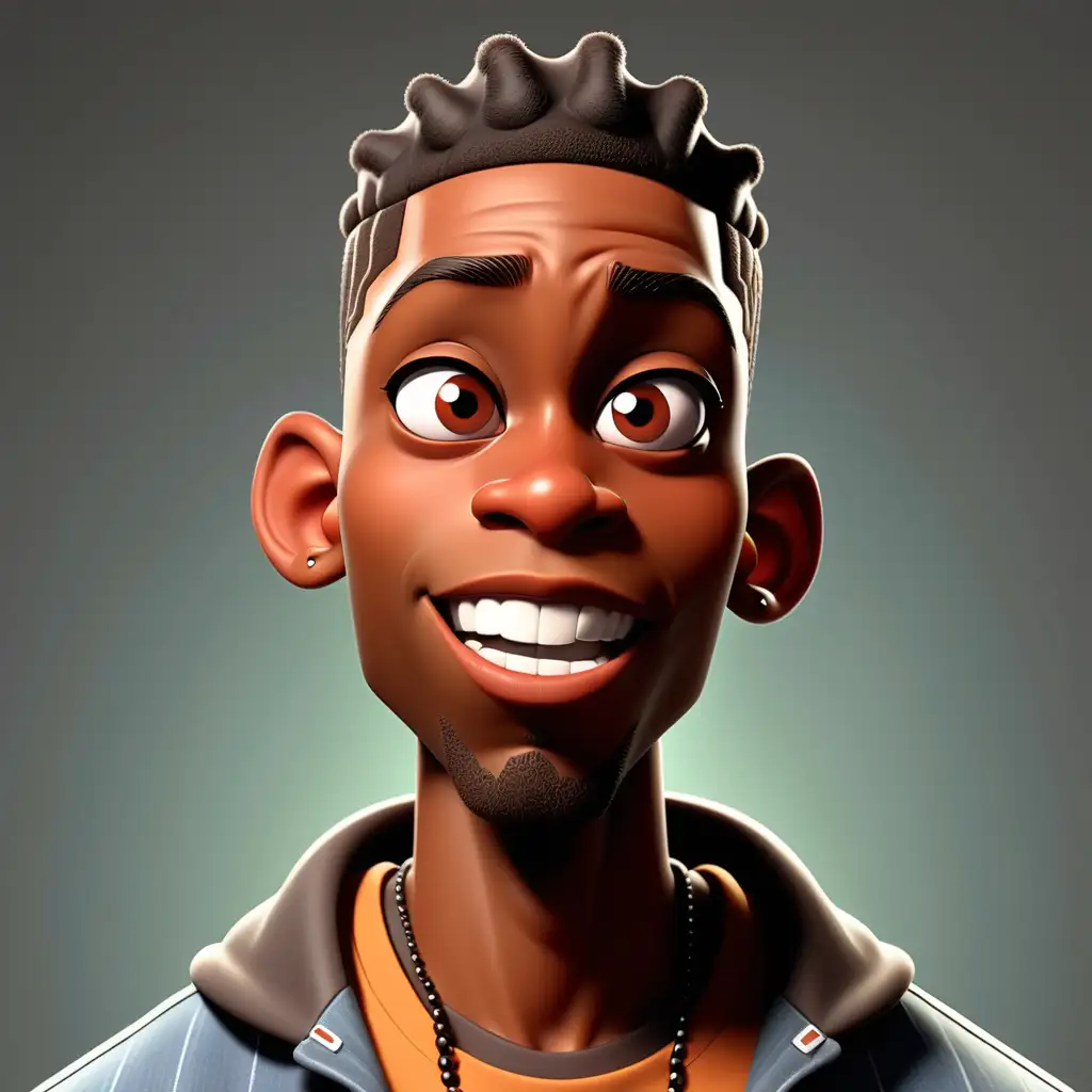Cartoon Character Black American Male from the 2000s