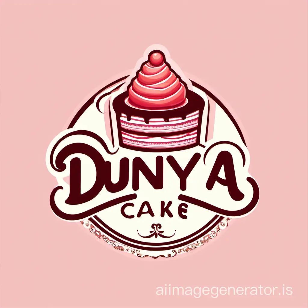 Dunya-Cake-Confectionery-Company-Logo-Design-with-Sweet-Delights