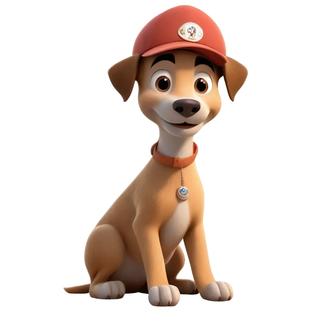 Adorable-PNG-Image-Rendered-Disney-Dog-Wearing-a-Cap