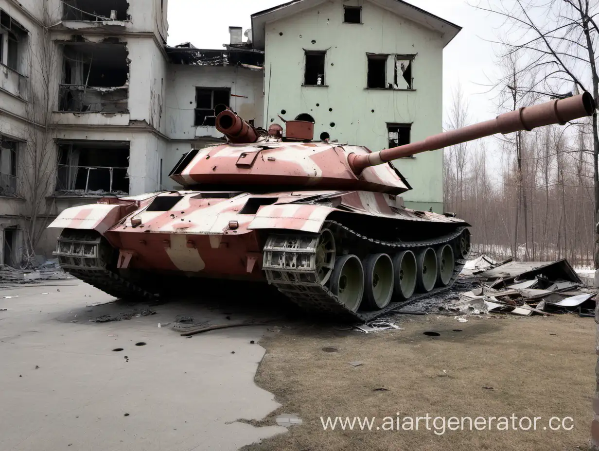 WarTorn-SovietEra-Tank-and-Soldiers-Amidst-Shattered-Homes