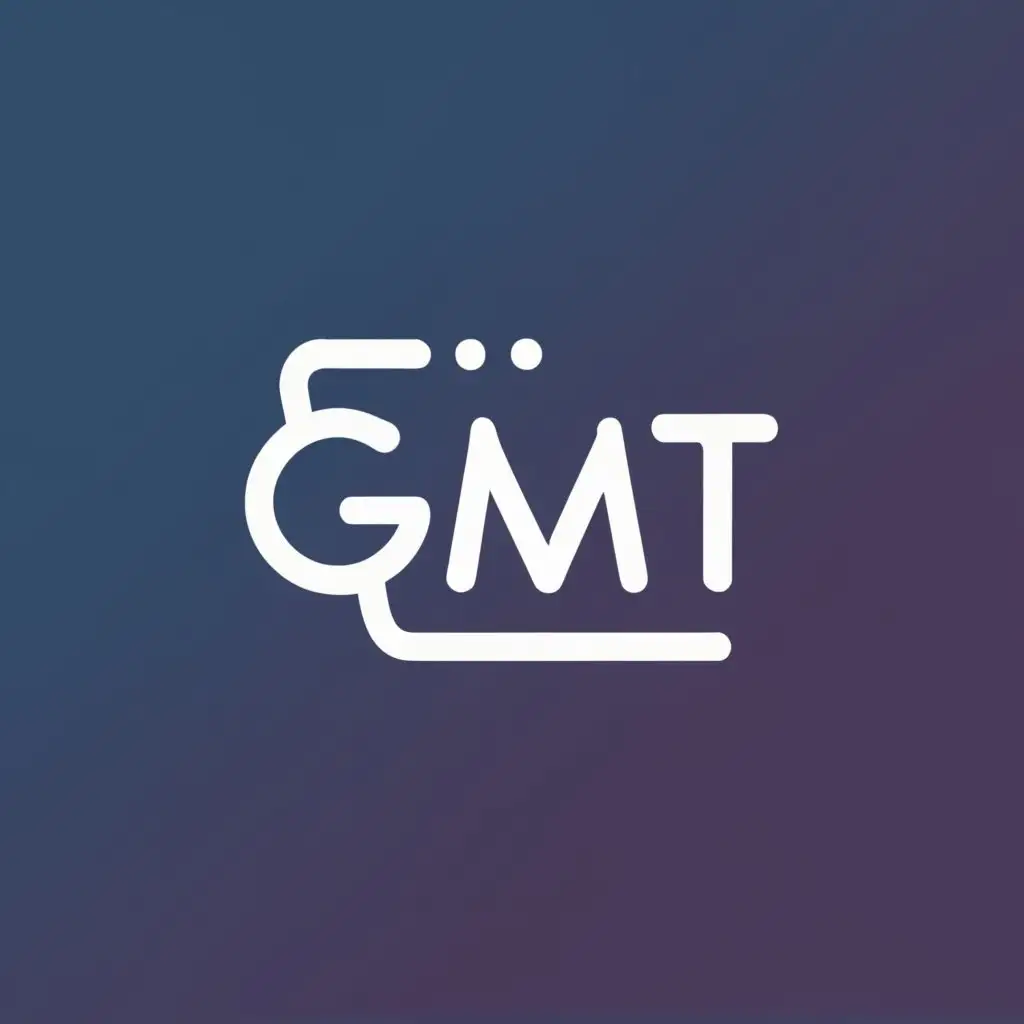 logo, software, with the text "GMT", typography, be used in Technology industry