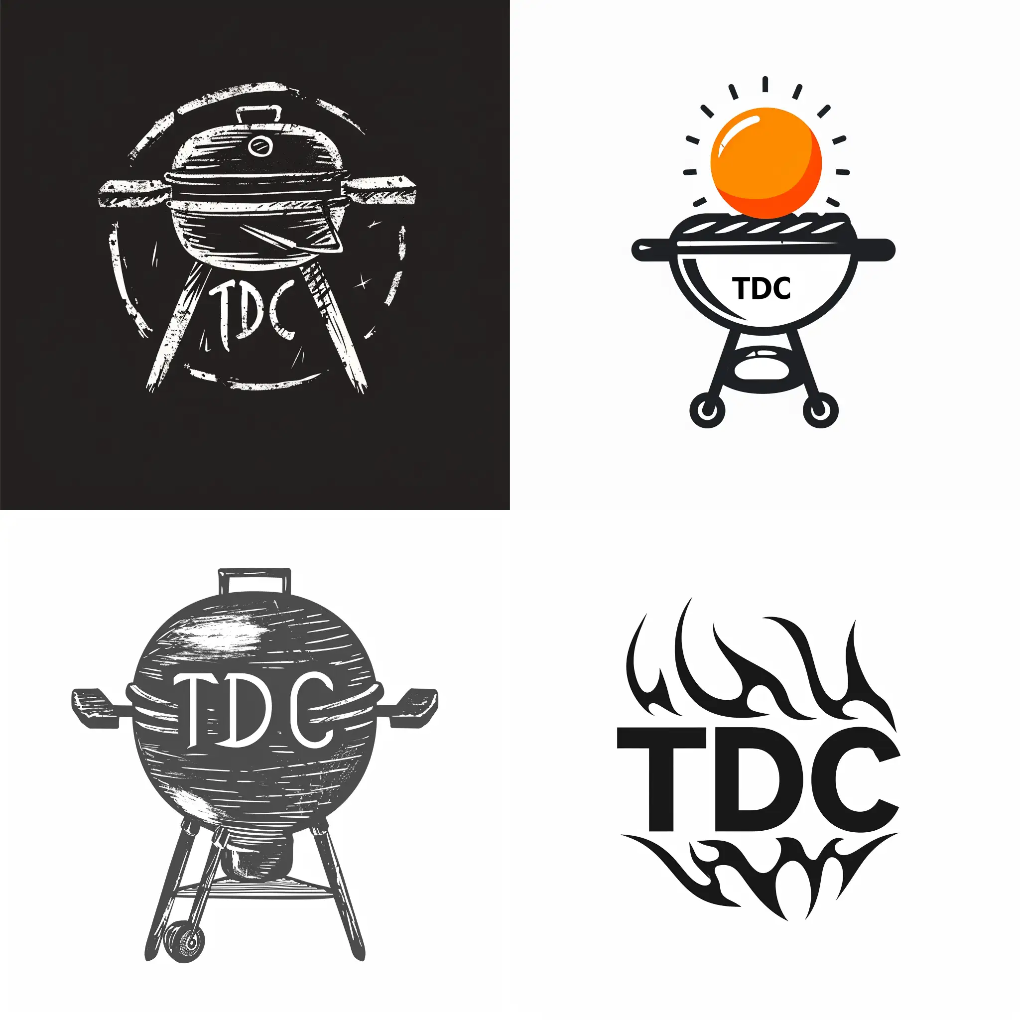 logo writing grill TDC 

