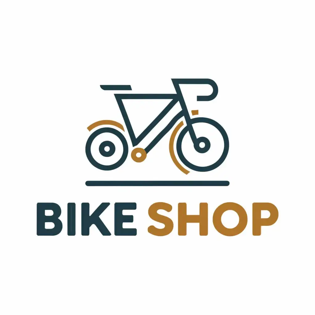 LOGO-Design-For-Bike-Shop-Dynamic-Bike-Symbol-with-Clean-Text-for-Sports-Fitness-Industry