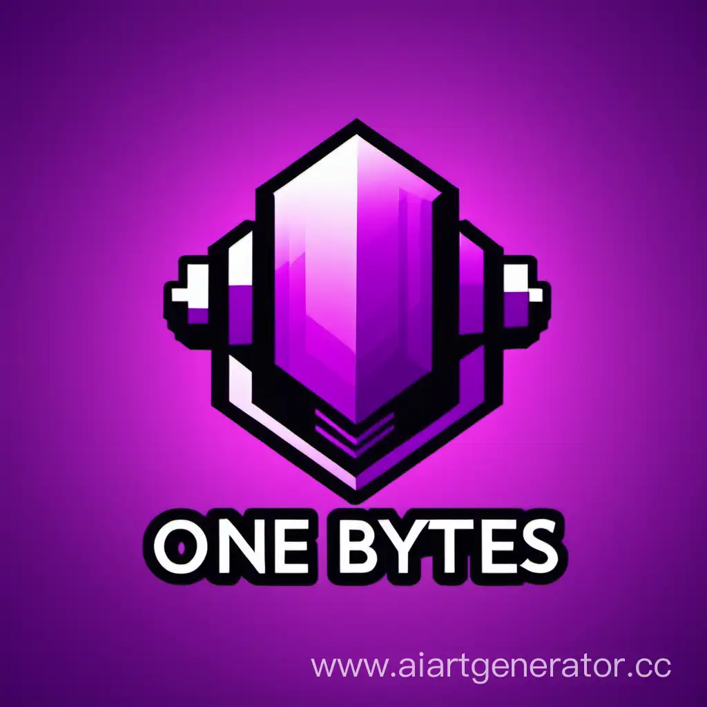 Digital-Logo-Design-One-Bytes-in-Vibrant-Purple-Color