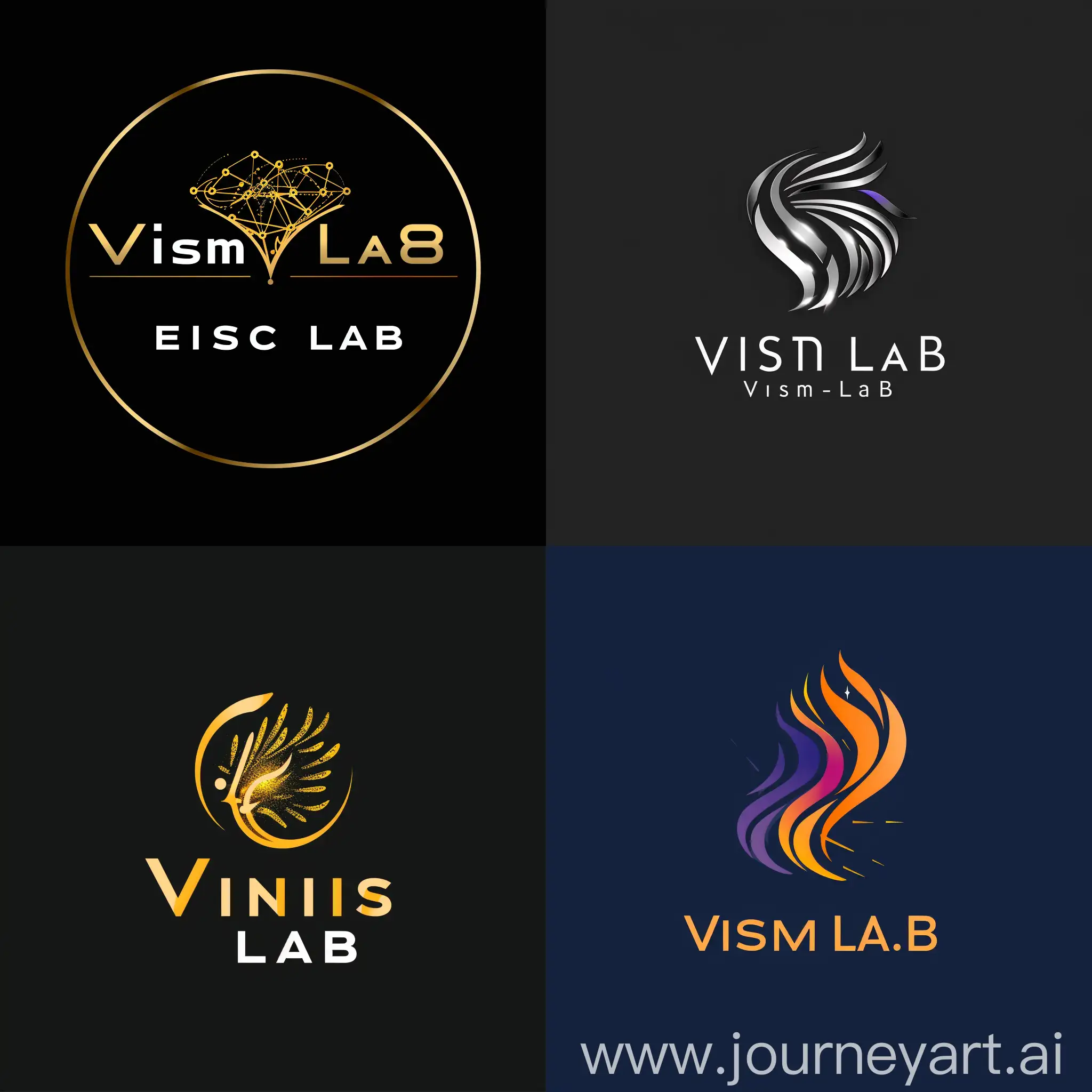Logo with name: Vision Lab. Asthetic