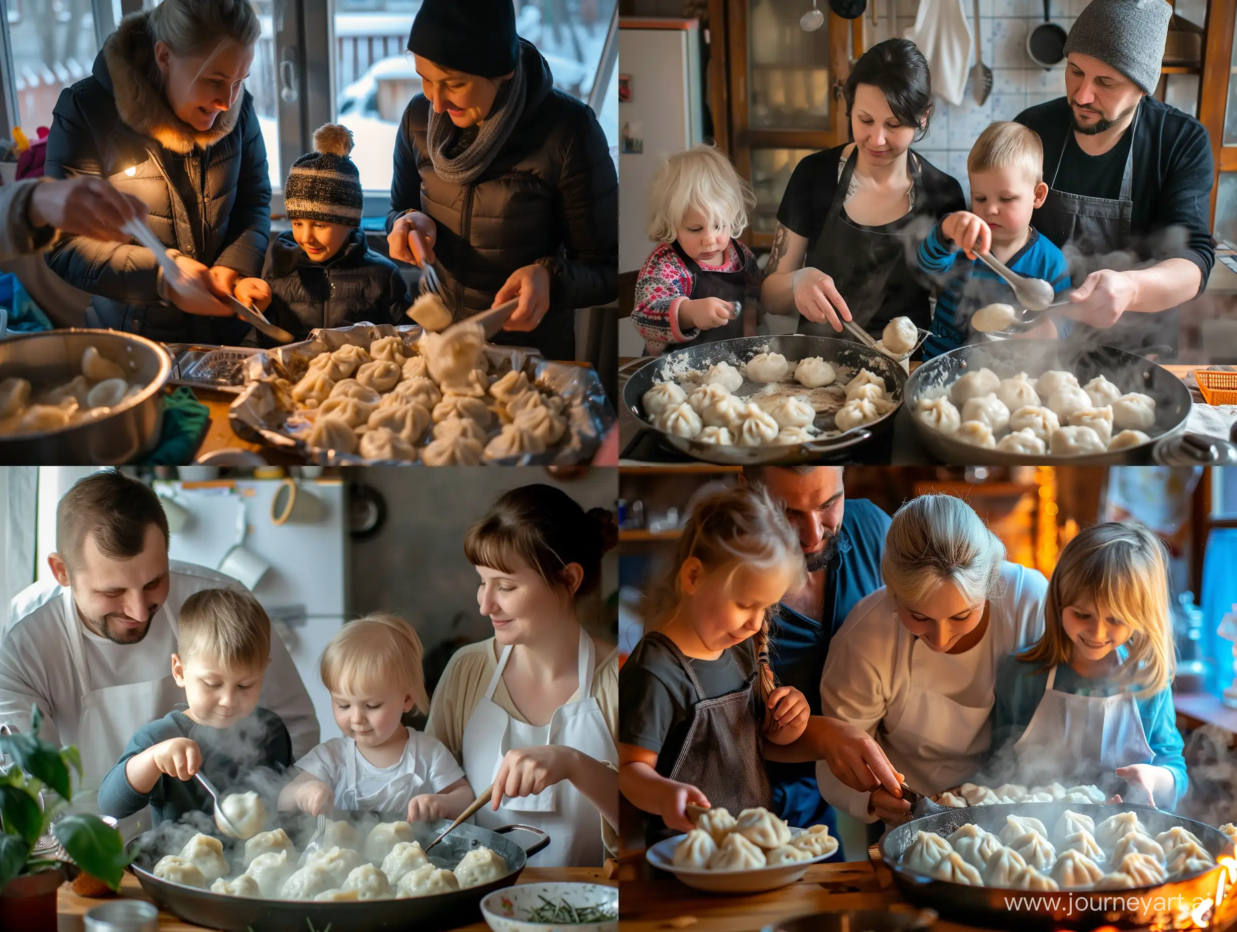 Family-Cooking-Russian-Dumplings-Together-Heartwarming-Homemade-Cuisine