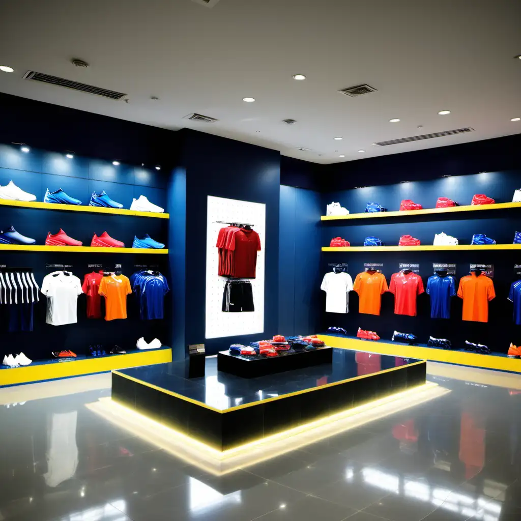 Trendy Sportswear Shopping in a Vibrant Mall