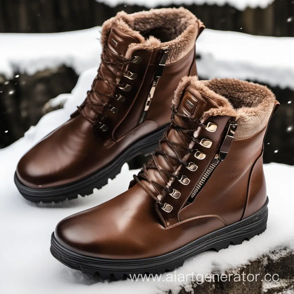 Genuine-Leather-Winter-Boots-with-Natural-Fur-Lining-and-AntiSlip-Rubber-Sole
