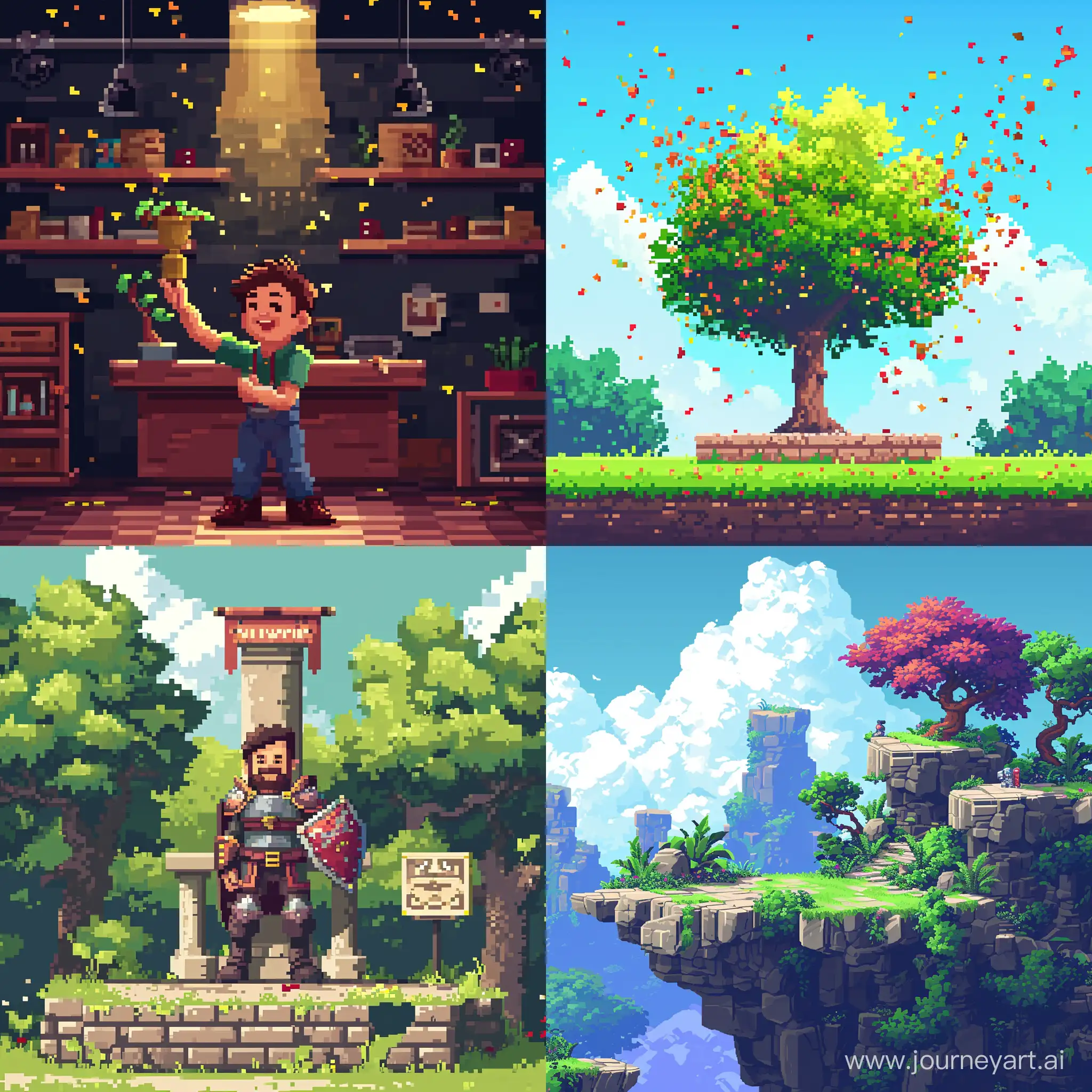 Pixel-Art-Congratulations-on-Game-Completion