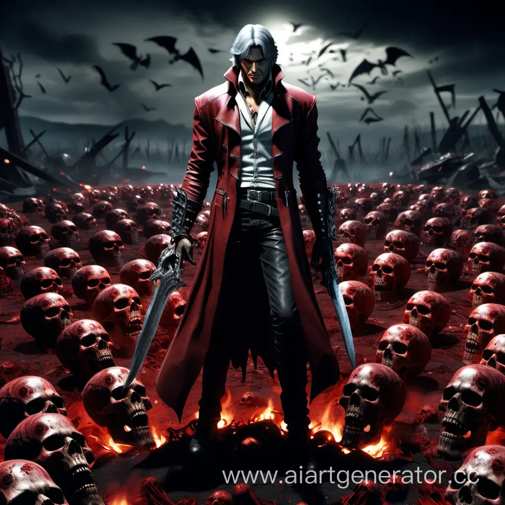 Wounded-Dante-Amidst-Skulls-in-Hellish-Landscape