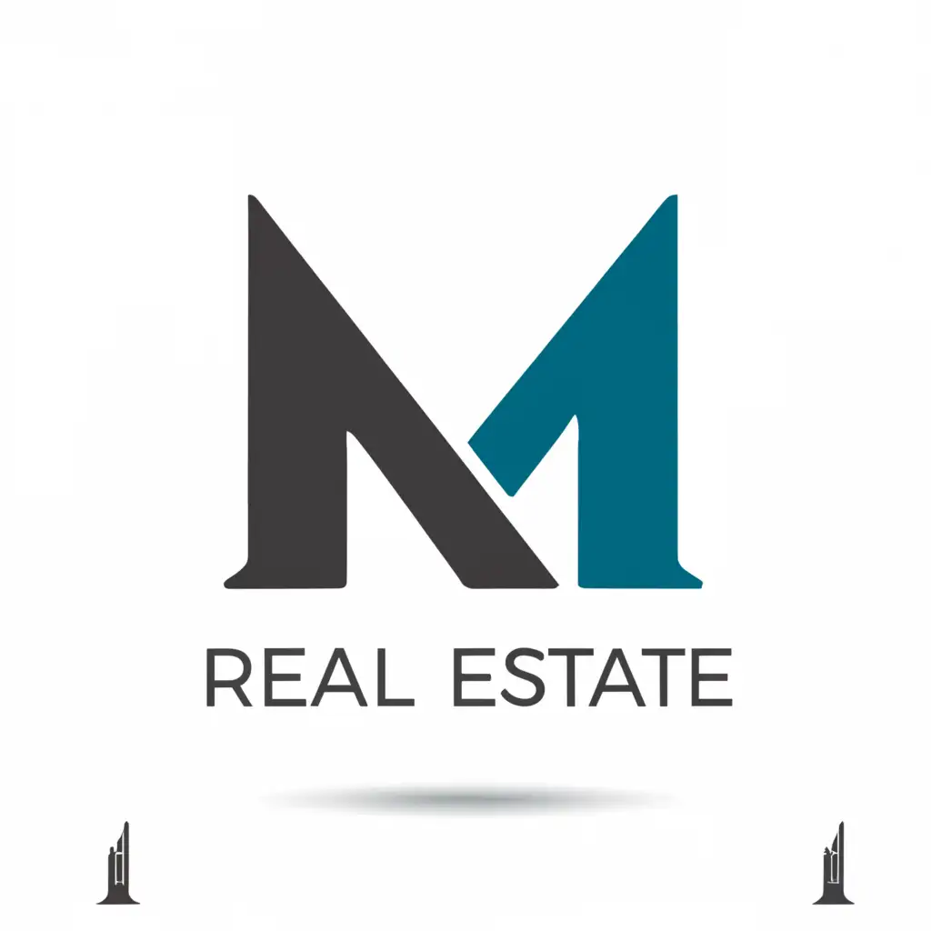 a logo design,with the text "MN REAL ESTATE", main symbol:MN,Moderate,be used in Real Estate industry,clear background