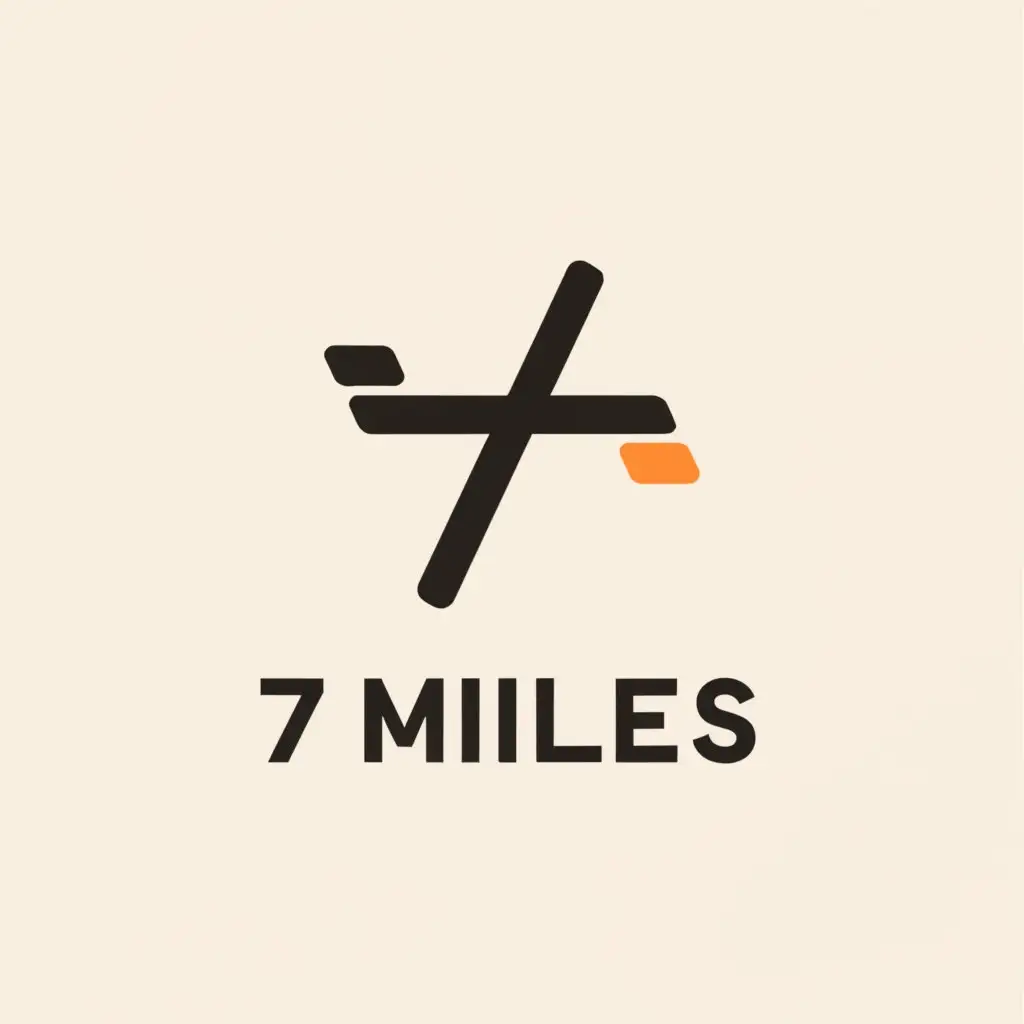 a logo design,with the text "7 Miles", main symbol:Abstract Symbol,Moderate,be used in Retail industry,clear background
