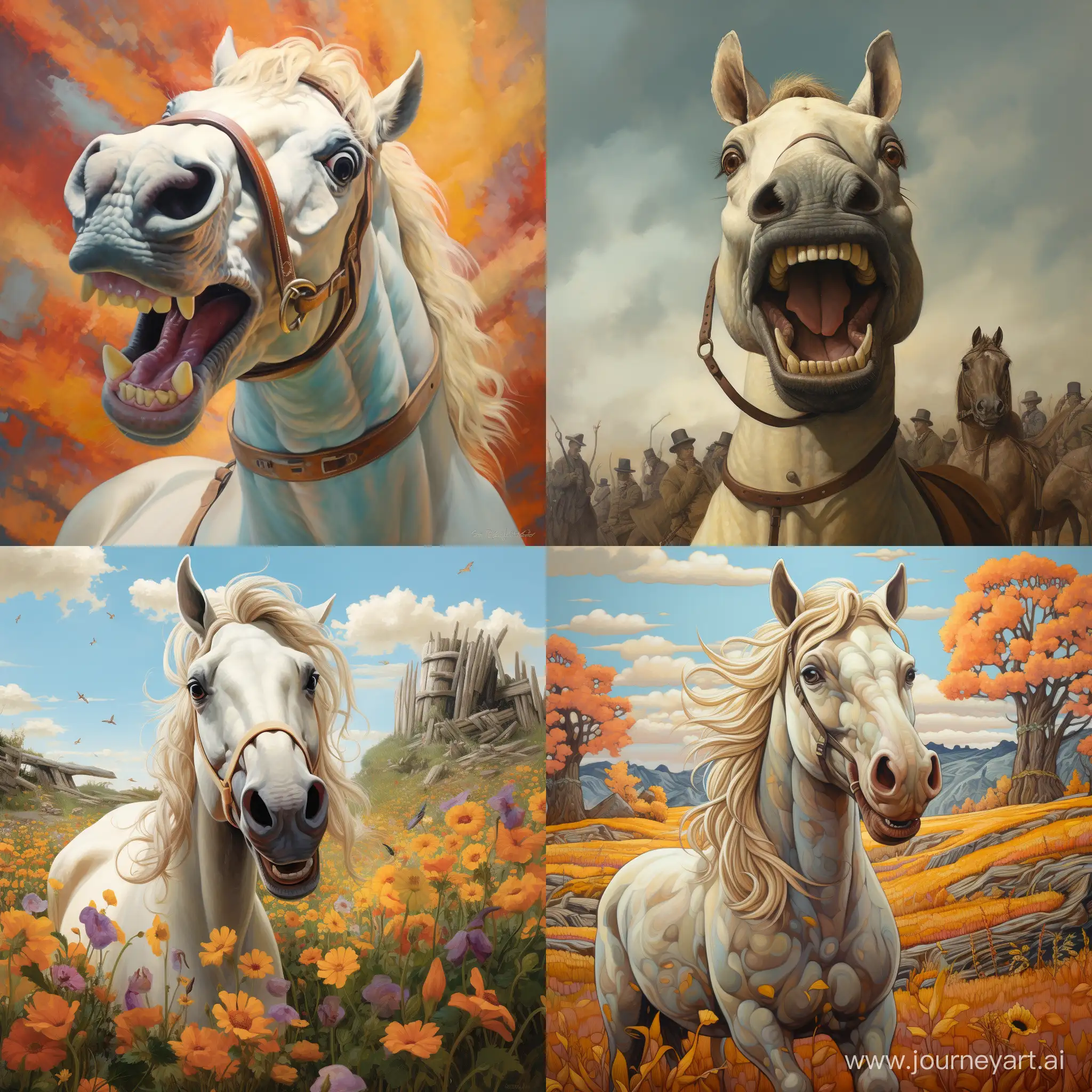 Joyful-Horse-Art-A-Vibrant-11-Aspect-Ratio-Masterpiece