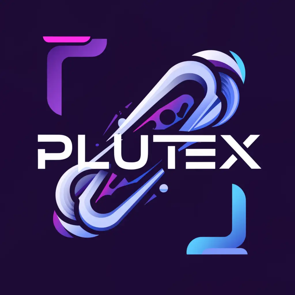 a logo design,with the text "Plutex", main symbol:Taliyah from League of Legends,complex,clear background