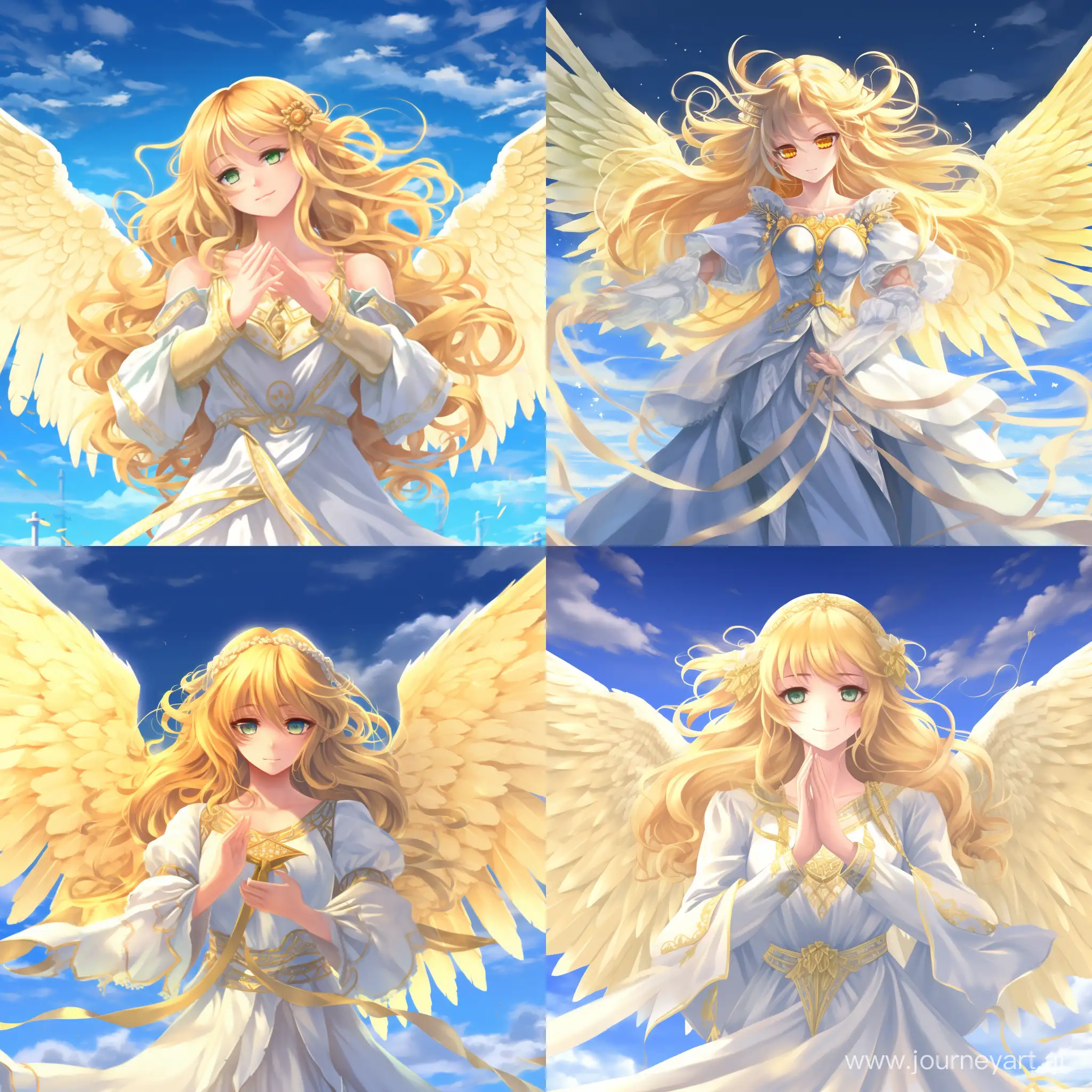 Seraphic-Angel-with-Six-White-Wings-in-Anime-Saint-Style