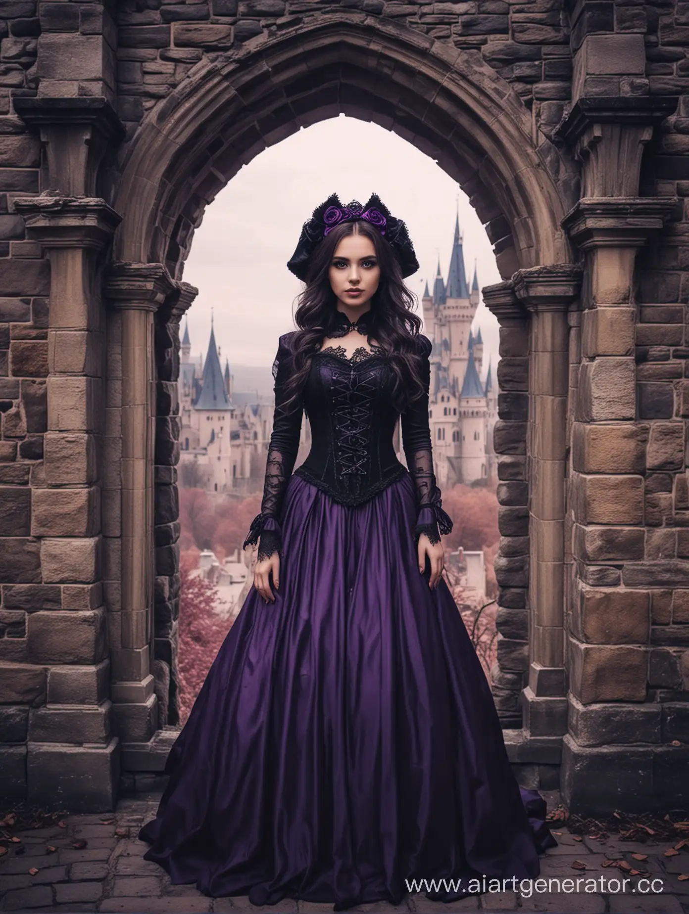 GothicStyle-Girl-in-a-Majestic-Castle