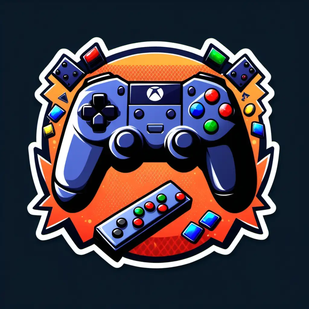 Transparent Gaming Sticker Background for a Dynamic Look