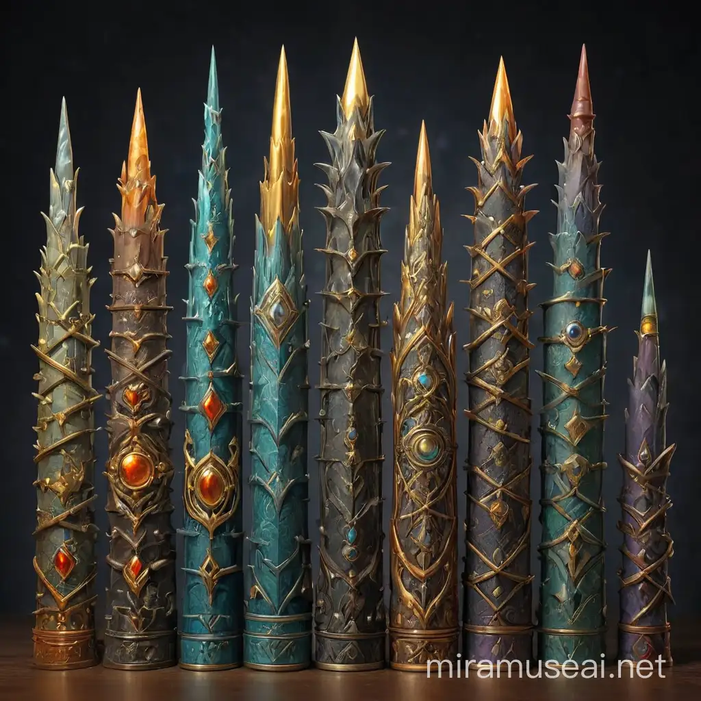 Bold and Beautiful Magic Art Five Long Spines in Stunning Display