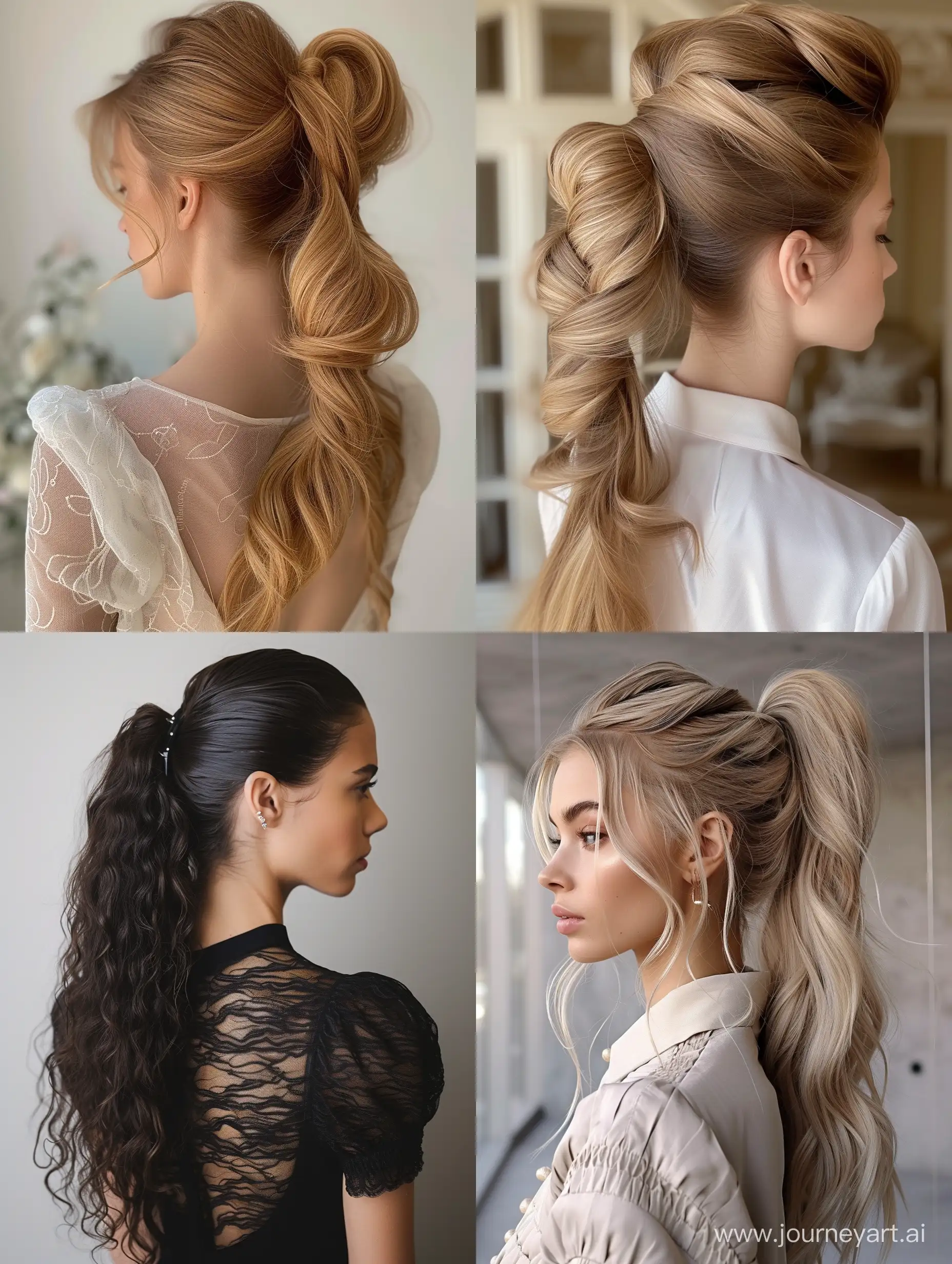 spring Formal high ponytail hairstyles 2024