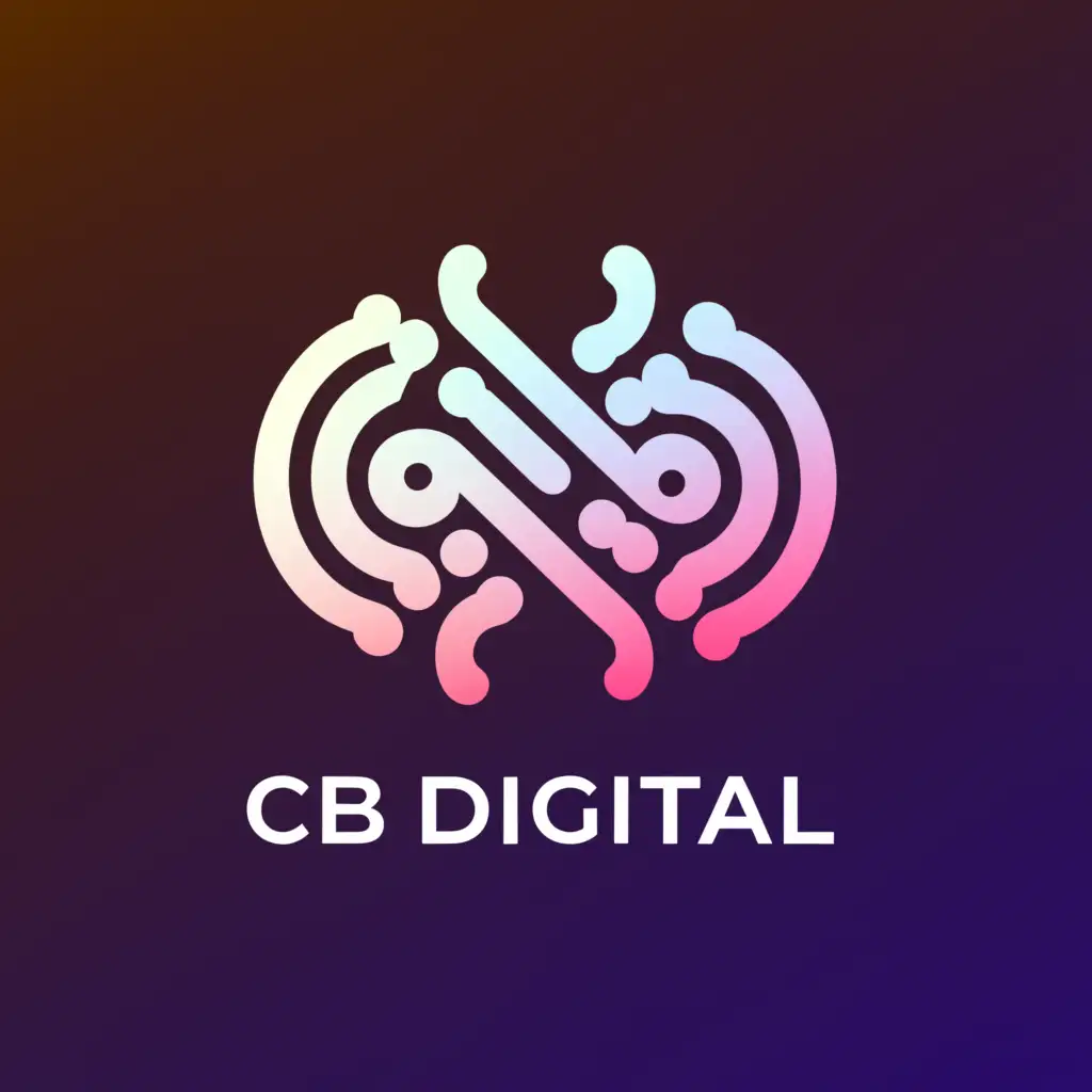 a logo design,with the text "CB Digital", main symbol:Abstract,Moderate,clear background