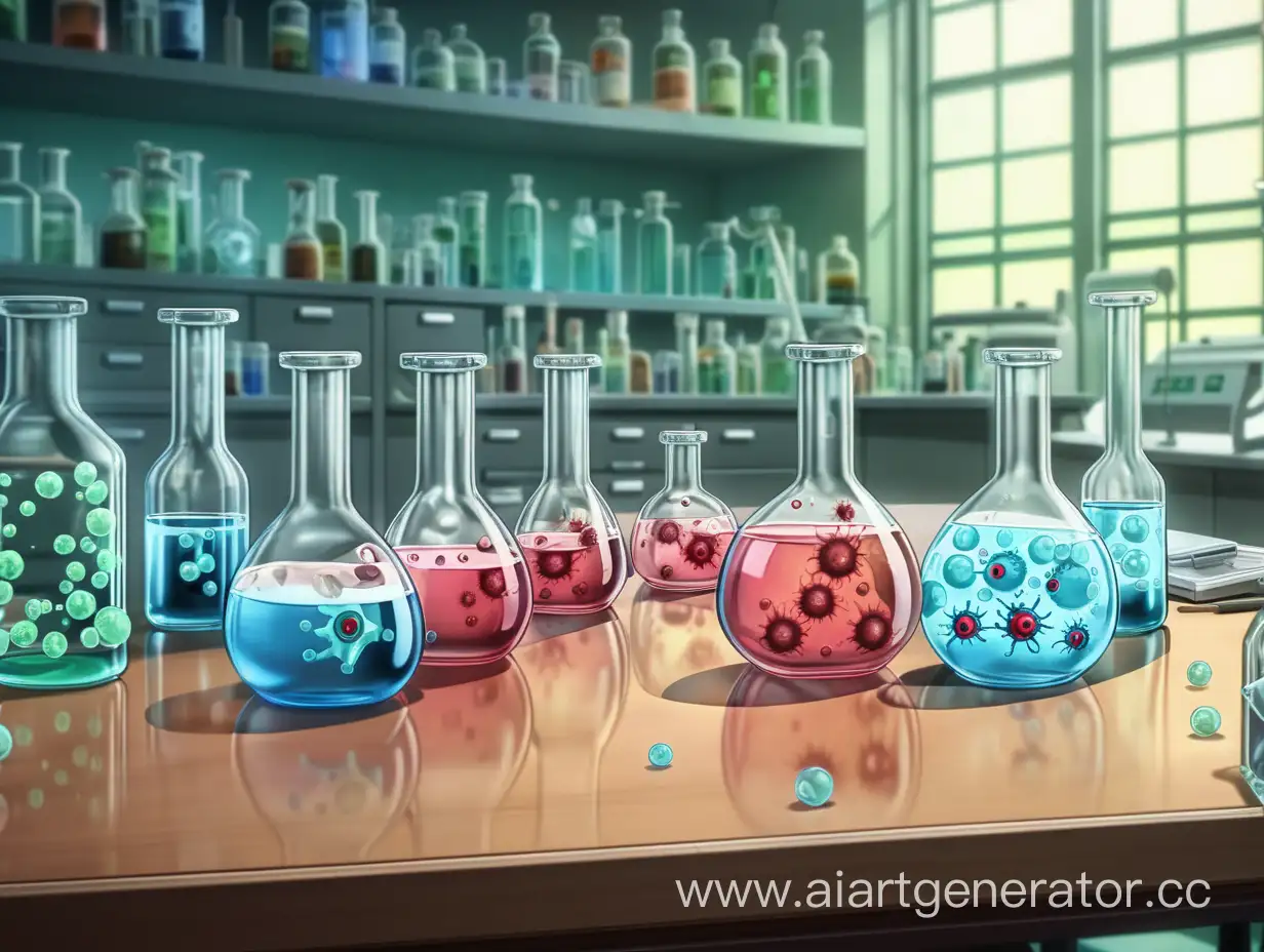 AnimeStyled-Laboratory-Scene-with-Viral-Flasks