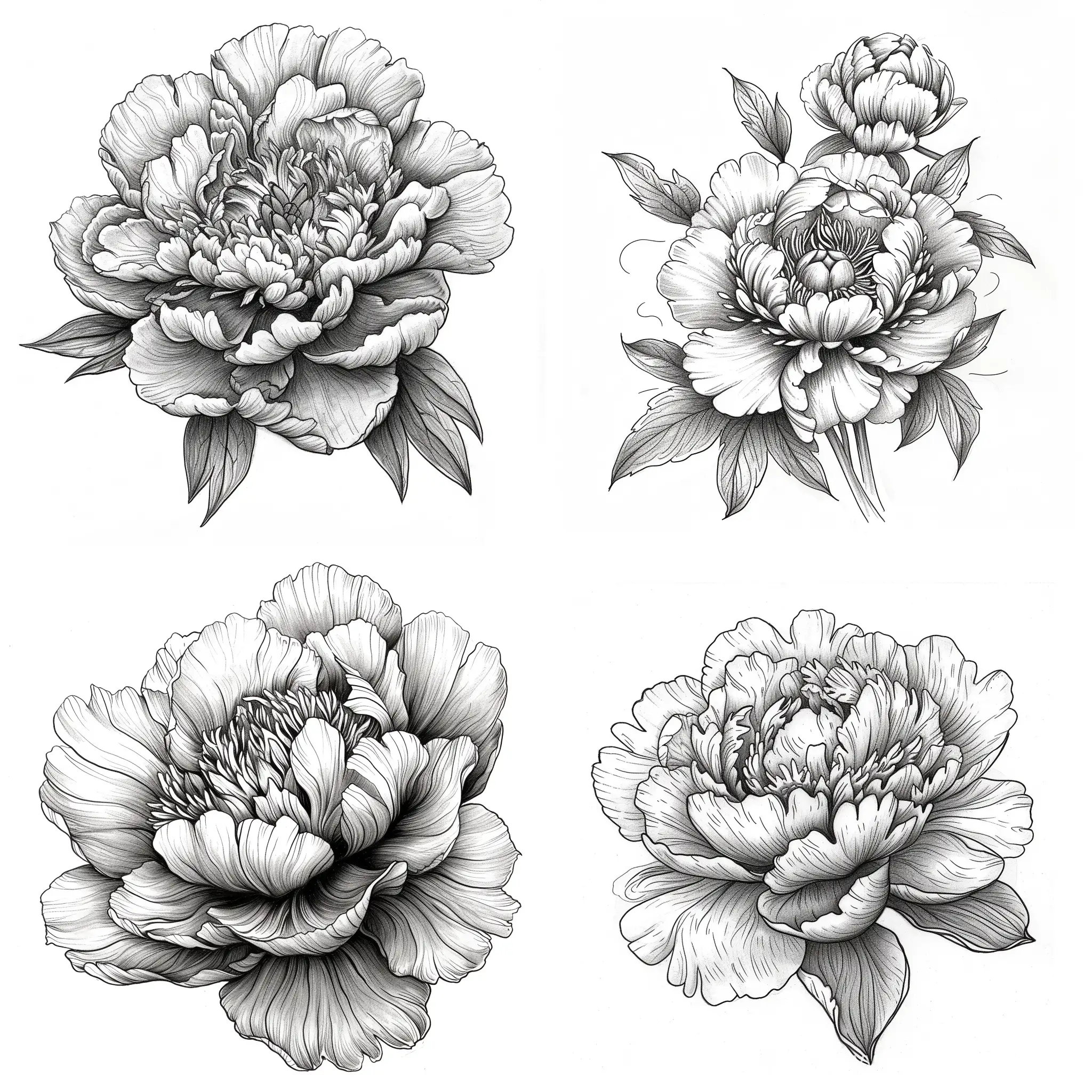 Elegant-Monochrome-Peony-Illustration-on-White-Background