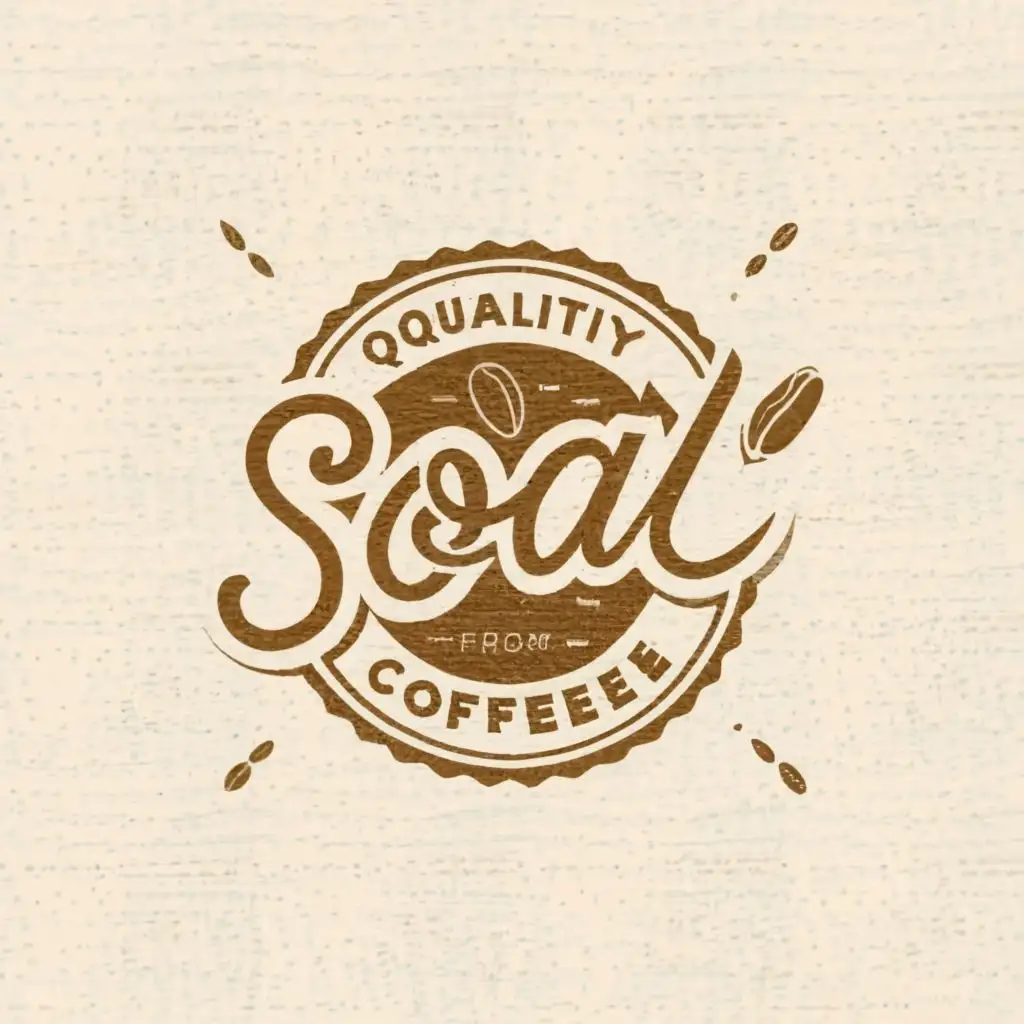 logo, Quality coffee from Laos, with the text "Soal Coffee", typography, be used in Religious industry