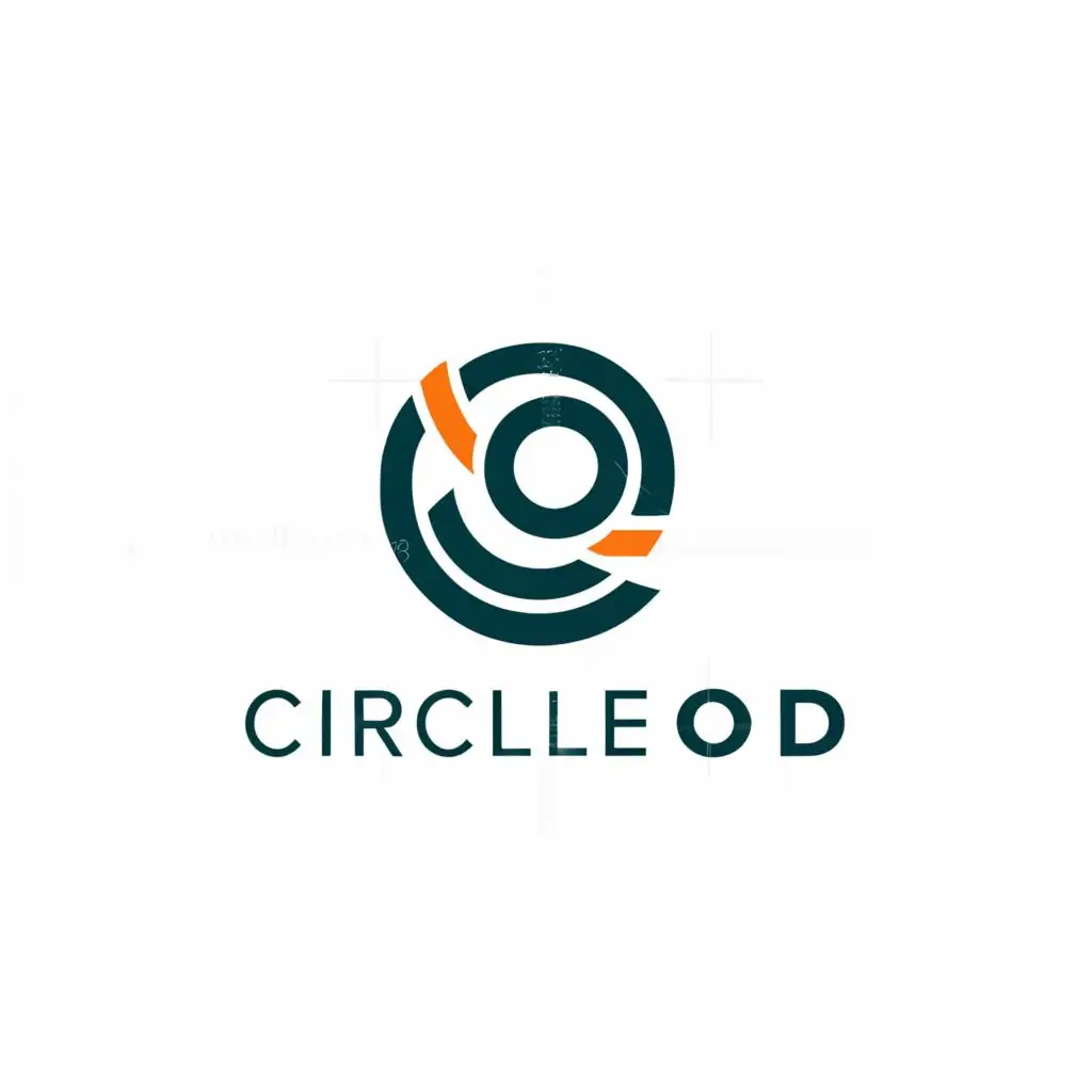 a logo design,with the text "Cirlcle o D", main symbol:C o D,Minimalistic,be used in Technology industry,clear background