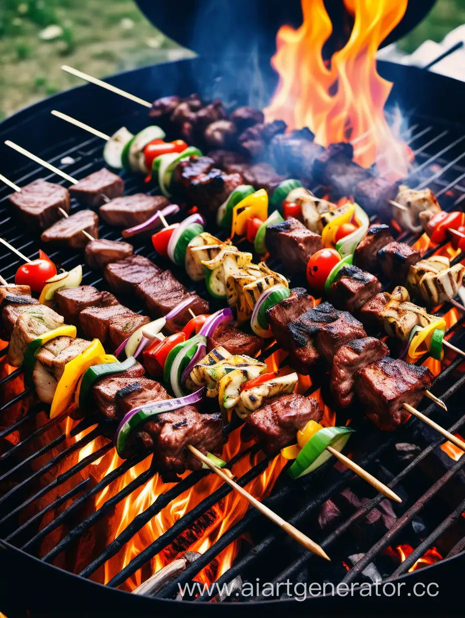 Sizzling-Barbecue-Catering-Flavorful-Pilaf-and-Succulent-Shish-Kebab