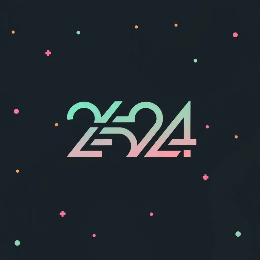 a logo design,with the text "2524", main symbol:Futuristic style,complex,clear background