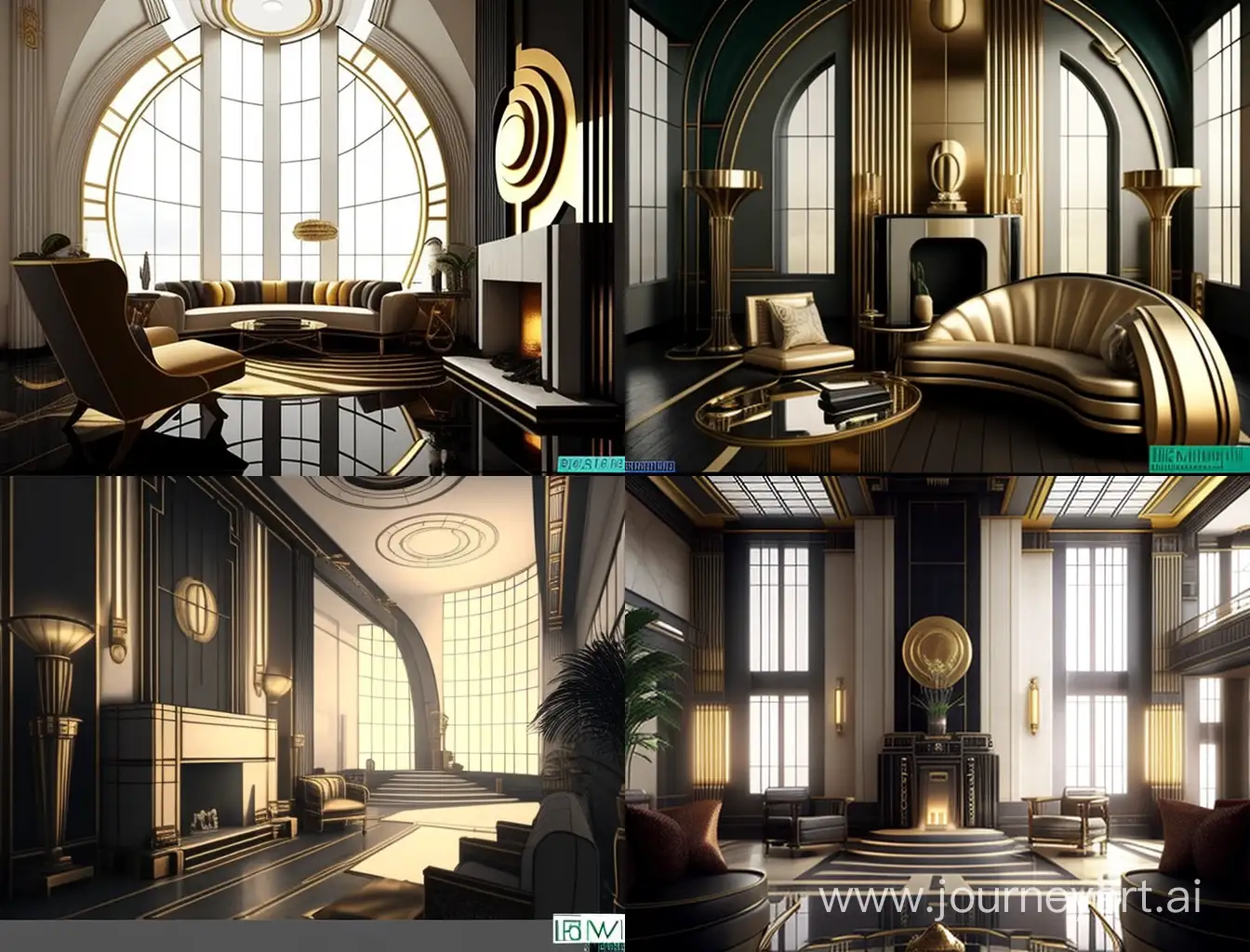 Luxurious-Art-Deco-Hall-with-Gold-Accents-and-Panoramic-Windows