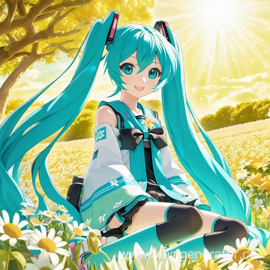 Joyful-Hatsune-Miku-Surrounded-by-Natures-Beauty-and-Flowers
