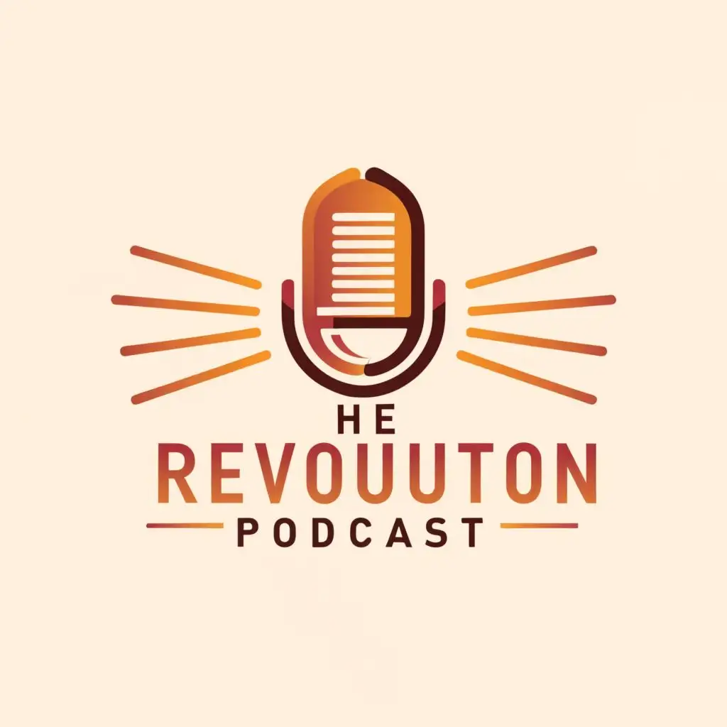 a logo design,with the text "The Revolution Podcast", main symbol:microphone,Moderate,be used in Entertainment industry,clear background