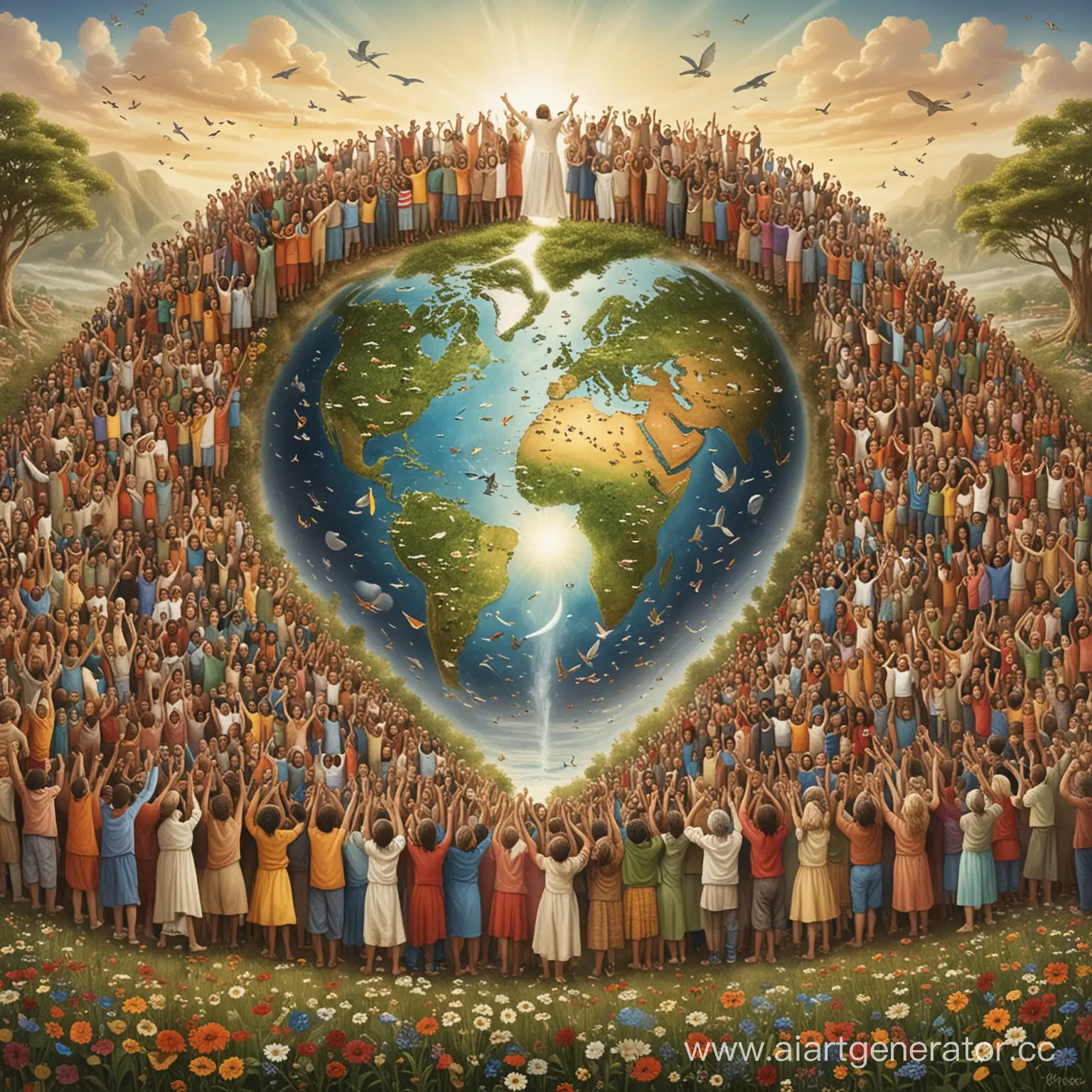 Представьте себе мир, где каждый человек признает себя частью общей планеты, домом для всех нас. В этом видении исчезает разделение и возникает глобальное сообщество, корнящееся во взаимном уважении и сострадании Мы становимся большой семьей, где каждый заботится о благополучии другого, где прогресс одного переводится в прогресс всех. Эта мечта о единстве и солидарности осуществима. Присоединяйтесь к Созидательному обществу и вместе давайте сделаем наш мир местом, где планета, дом, сообщество и семья синонимы любви и процветания.