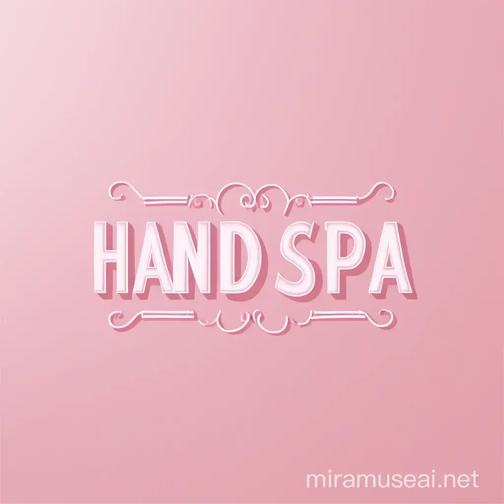 Relaxing Hand Spa with Baby Pink Wallpaper