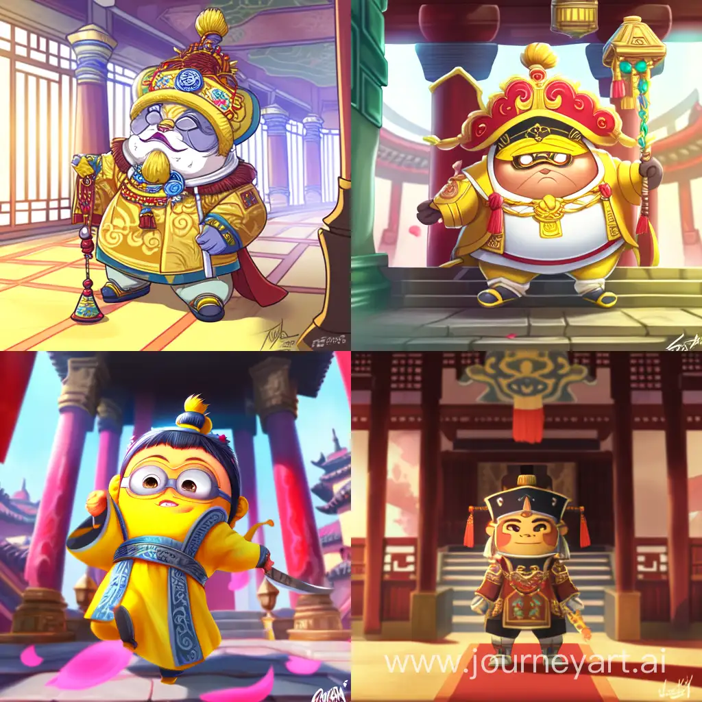 Minion-in-Traditional-Chinese-Attire-Amidst-Palace-Setting