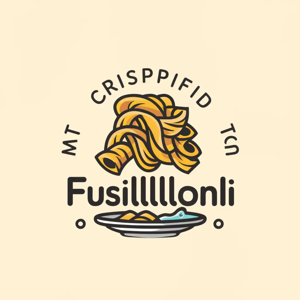 LOGO-Design-For-Crispified-Fusilloni-Vibrant-Fusilli-Bowl-on-Clean-Background