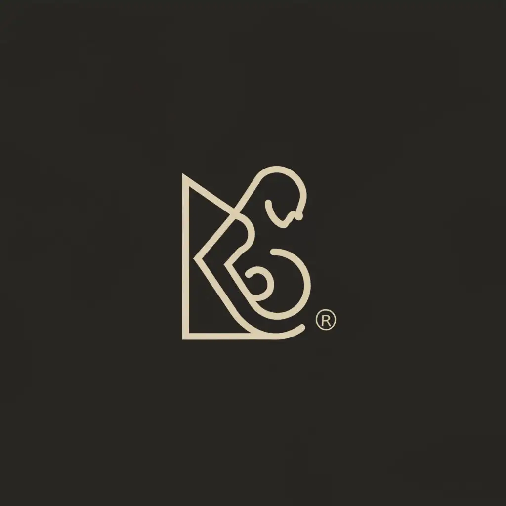 a logo design,with the text "KB", main symbol:Pregnant woman,Minimalistic,be used in Medical Dental industry,clear background